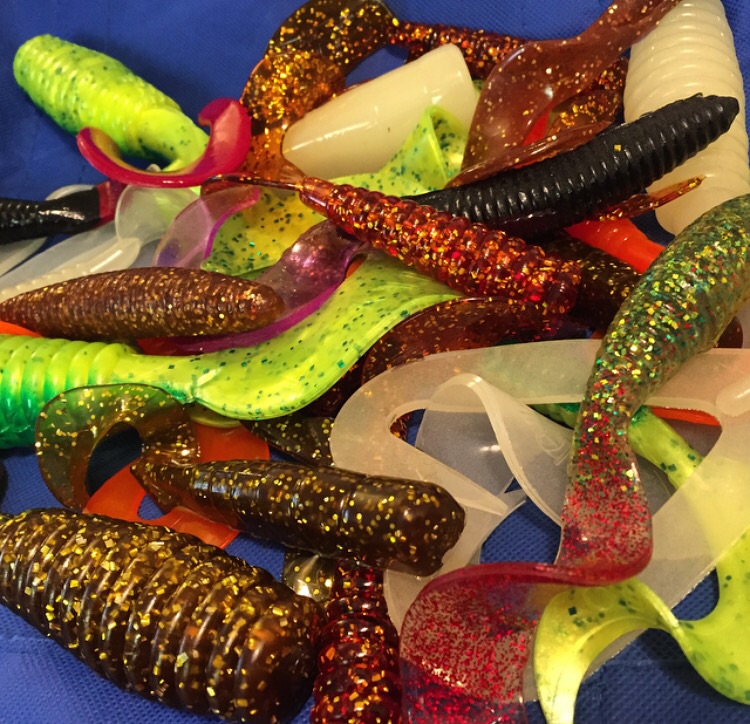 We have a large variety of grubs and scampis to cover all your fishing needs! 
