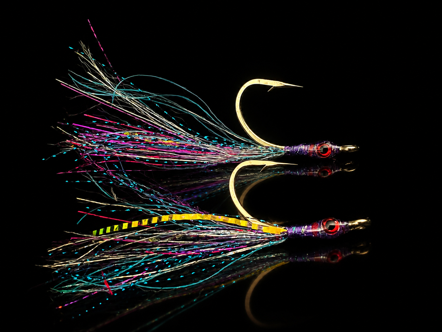 2 pack ultra Flash rockfish flies