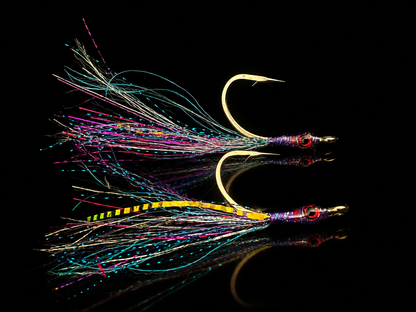 2 pack ultra Flash rockfish flies